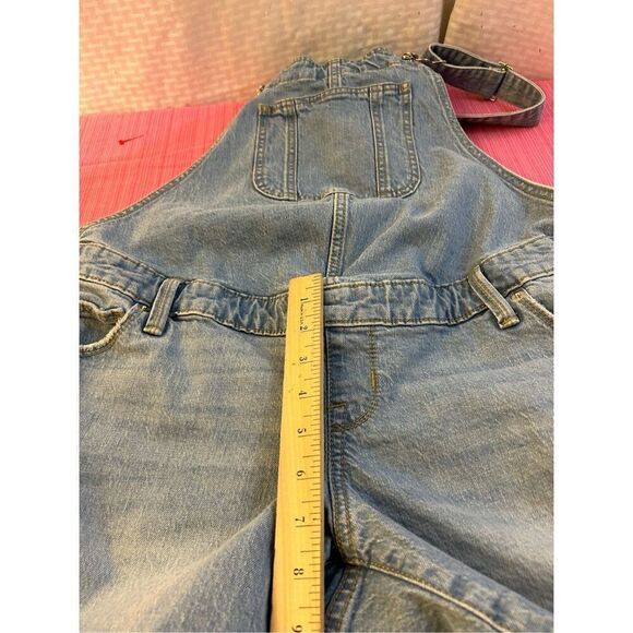Isabel Maternity shortal overol corto size 6 denim raw hems light color - Picture 6 of 8